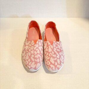 TOMS Alpargata Womens Size 9 Coral almond Glitter Slip On Shoes Ortholite